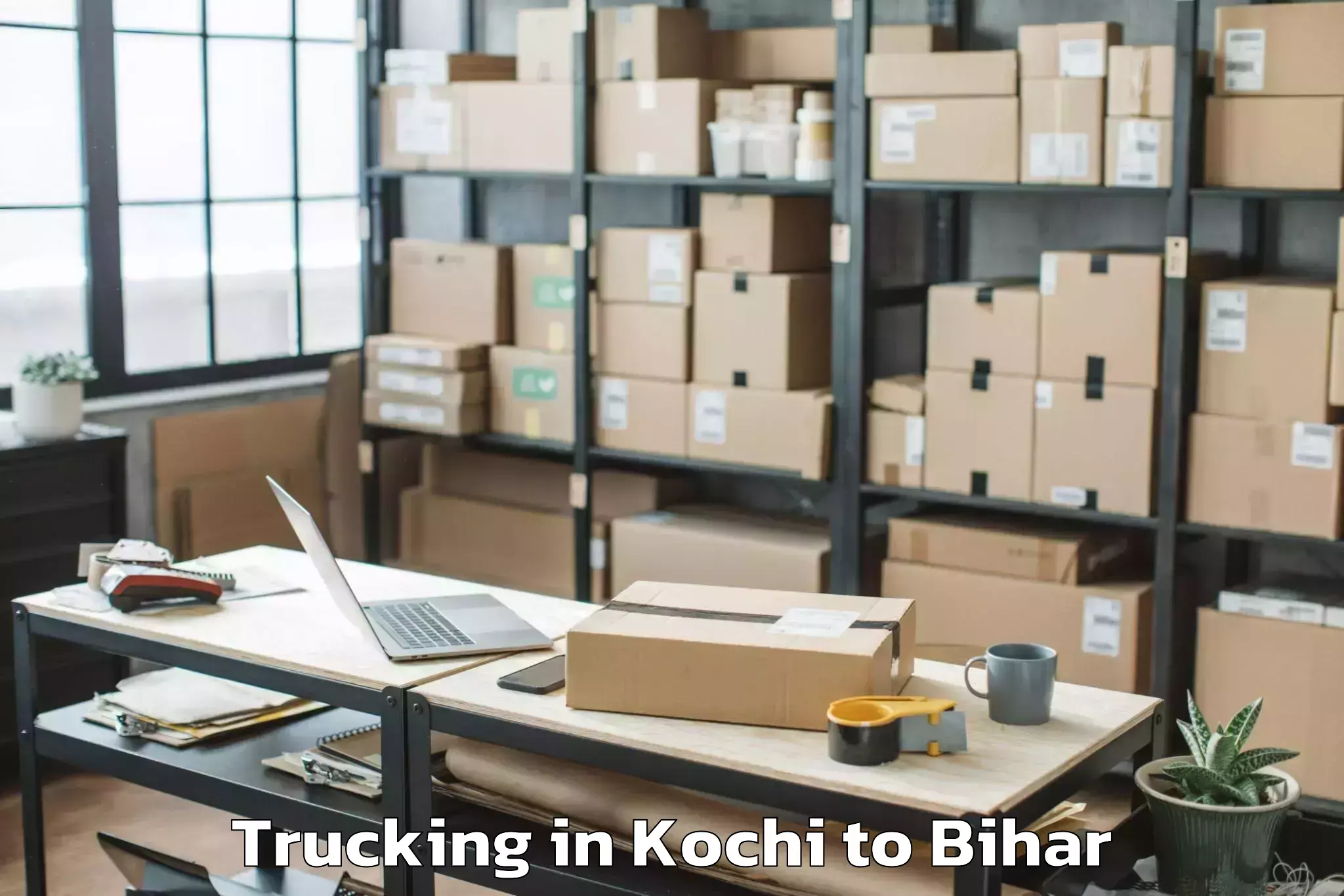 Book Kochi to Mahua Trucking Online